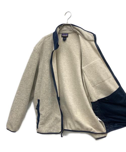 Patagonia（パタゴニア）Patagonia (パタゴニア) シンチラ・ジャケット アイボリー×ネイビー サイズ:Lの古着・服飾アイテム