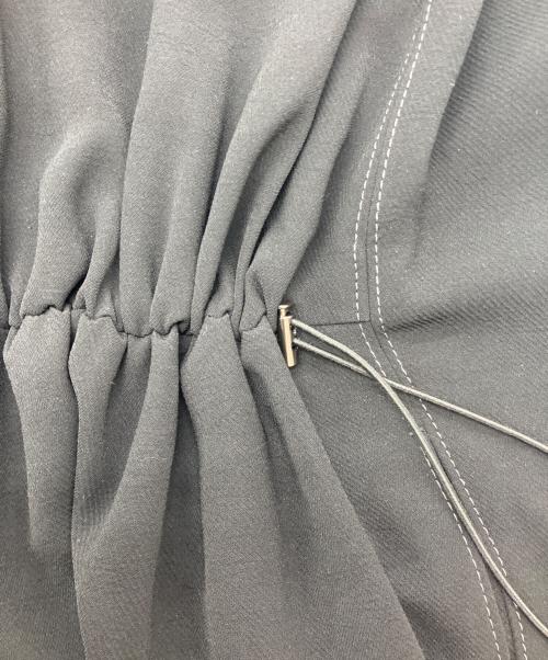 UNITED ARROWS（ユナイテッドアローズ）UNITED ARROWS (ユナイテッドアローズ) COMFY ドロスト フレンチスリーブ ワンピース ブラック サイズ:38の古着・服飾アイテム