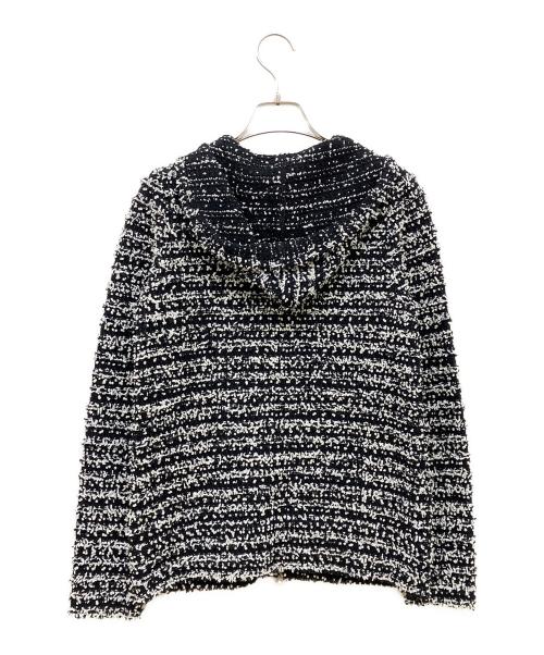 Rene（ルネ）Rene (ルネ) ツイードニットフーディ ブラック サイズ:36の古着・服飾アイテム