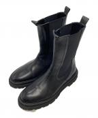 PASCUCCIパスクッチ）の古着「サイドゴアブーツ」｜ブラック