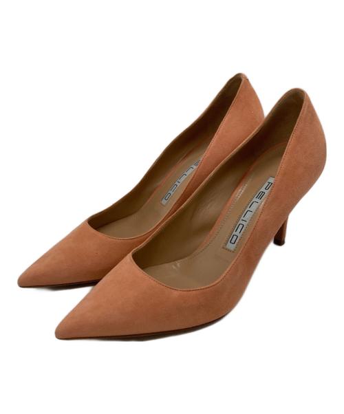 PELLICO（ペリーコ）PELLICO (ペリーコ) スウェードヒールパンプス ピンク サイズ:37の古着・服飾アイテム