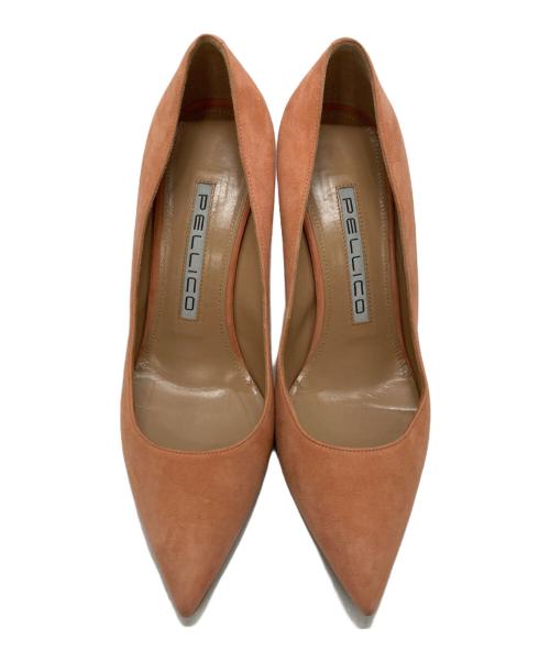 PELLICO（ペリーコ）PELLICO (ペリーコ) スウェードヒールパンプス ピンク サイズ:37の古着・服飾アイテム