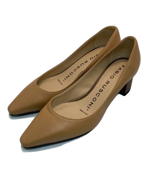 FABIO RUSCONI（ファビオルスコーニ）FABIO RUSCONI (ファビオルスコーニ) ヒールパンプス ブラウン サイズ:36の古着・服飾アイテム