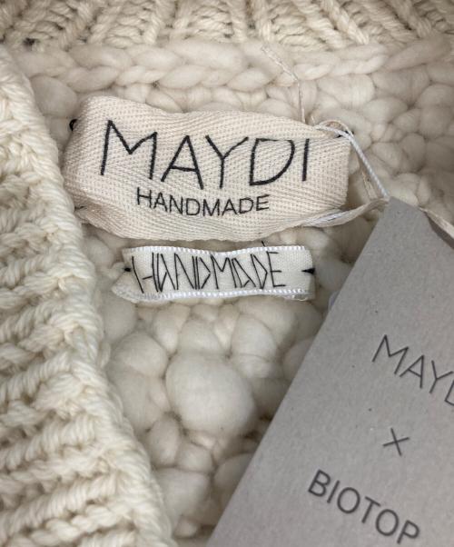 MAYDI（マイディ）MAYDI (マイディ) BIOTOP (ビオトープ) ニットベスト ベージュ サイズ:Sの古着・服飾アイテム