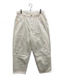 journal standard luxe（ジャーナルスタンダード ラックス）の古着「オールドホワイトデニム ザック5PKパンツ」｜ホワイト