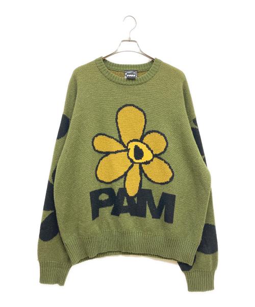 PAM（パム）PAM (パム) SHADOW CAST KNIT オリーブ サイズ:SIZE Lの古着・服飾アイテム