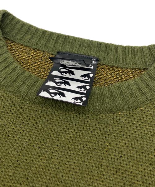 PAM（パム）PAM (パム) SHADOW CAST KNIT オリーブ サイズ:SIZE Lの古着・服飾アイテム