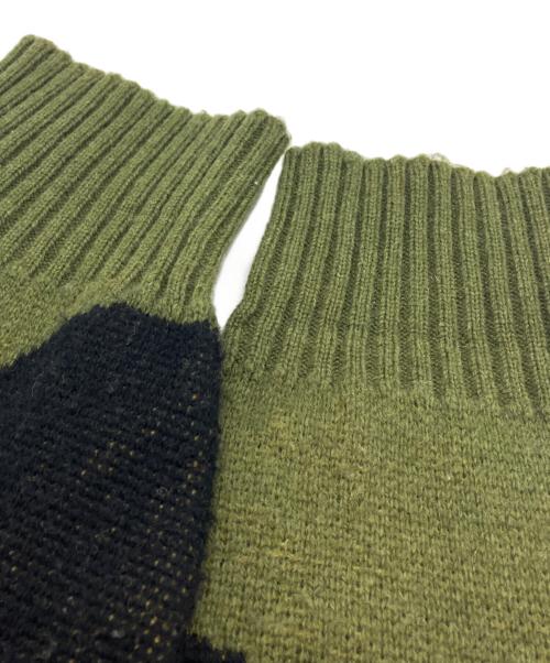 PAM（パム）PAM (パム) SHADOW CAST KNIT オリーブ サイズ:SIZE Lの古着・服飾アイテム