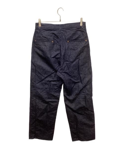 BIOTOP（ビオトープ）BIOTOP (ビオトープ) ハイツイストデニムスラックス インディゴ サイズ:Mの古着・服飾アイテム