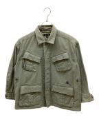 DRAWERドゥロワー）の古着「コットンミリタリージャケット」｜オリーブ