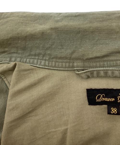 DRAWER（ドゥロワー）Drawer (ドゥロワー) コットンミリタリージャケット オリーブ サイズ:38の古着・服飾アイテム