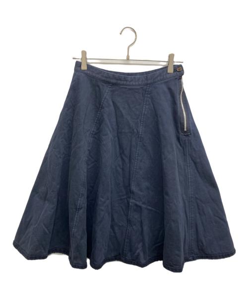 tricot COMME des GARCONS（トリココムデギャルソン）tricot COMME des GARCONS (トリココムデギャルソン) フレアスカート ネイビー サイズ:Mの古着・服飾アイテム
