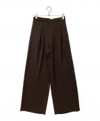 EVERYDAY I LIKE.エヴリデイ アイ ライク）の古着「イージーワイドパンツ」｜ブラウン