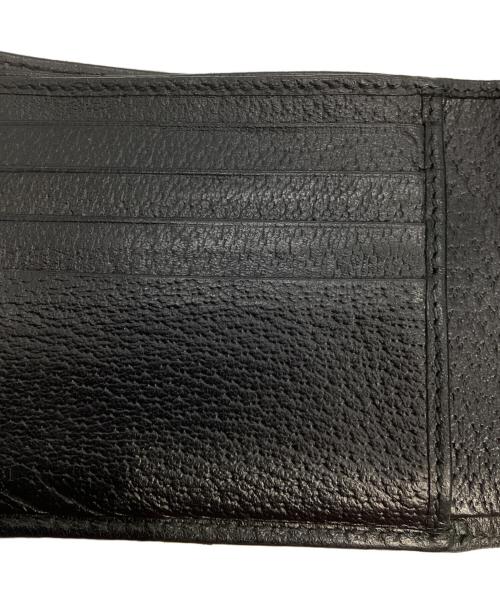 GUCCI（グッチ）GUCCI (グッチ) GGマトラッセ　ホースビット 2つ折り財布 ブラックの古着・服飾アイテム