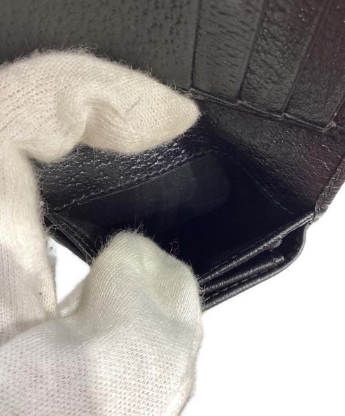 GUCCI（グッチ）GUCCI (グッチ) GGマトラッセ　ホースビット 2つ折り財布 ブラックの古着・服飾アイテム