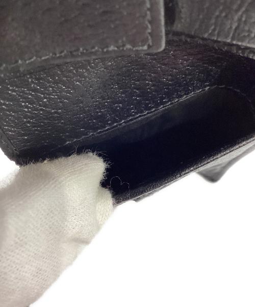GUCCI（グッチ）GUCCI (グッチ) GGマトラッセ　ホースビット 2つ折り財布 ブラックの古着・服飾アイテム