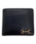GUCCI（グッチ）の古着「GGマトラッセ　ホースビット 2つ折り財布」｜ブラック