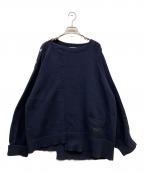 FORSOMEONEフォーサムワン）の古着「OVERSIZE OD KNIT」｜ネイビー