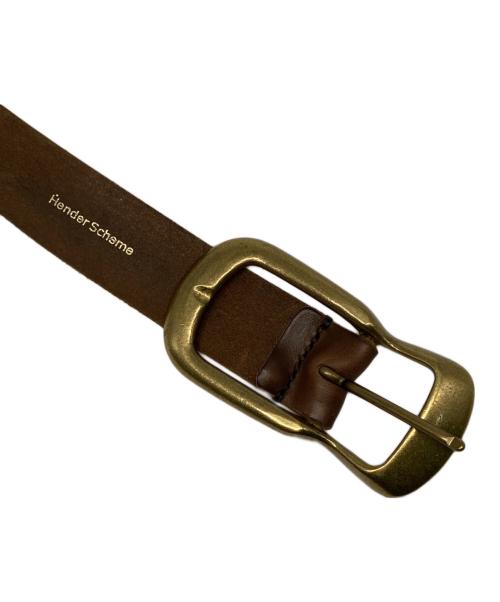 HENDER SCHEME（エンダースキーマ）HENDER SCHEME (エンダースキーマ) Settlers belt 35mm ブラウン サイズ:サイズ詳細参照の古着・服飾アイテム