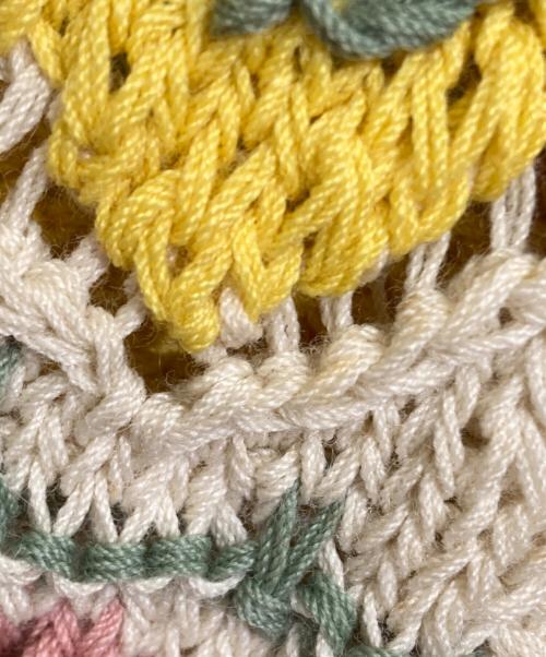 PINK HOUSE（ピンクハウス）PINK HOUSE (ピンクハウス) 花モチーフカーディガン マルチカラー サイズ:-の古着・服飾アイテム