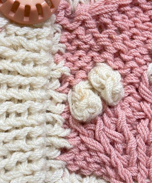 PINK HOUSE（ピンクハウス）PINK HOUSE (ピンクハウス) 花モチーフカーディガン マルチカラー サイズ:-の古着・服飾アイテム