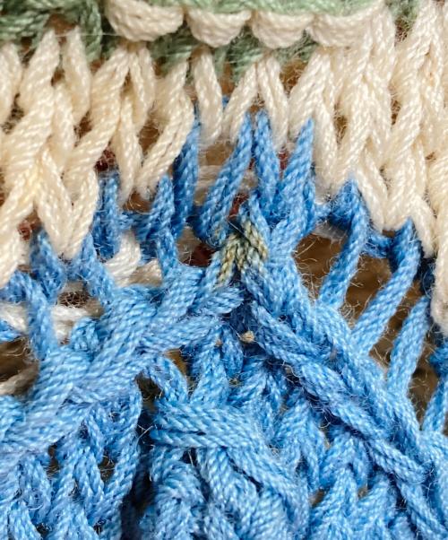 PINK HOUSE（ピンクハウス）PINK HOUSE (ピンクハウス) 花モチーフカーディガン マルチカラー サイズ:-の古着・服飾アイテム