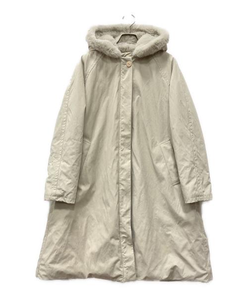 YONFA（ヨンファ）YONFA (ヨンファ) パデットファーコート ベージュ サイズ:Sの古着・服飾アイテム