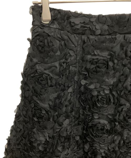 CADUNE（カデュネ）CADUNE (カデュネ) 3Dスカート ブラック サイズ:38の古着・服飾アイテム