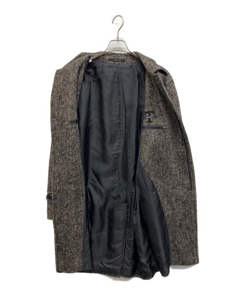 TAGLIATORE（タリアトーレ）TAGLIATORE (タリアトーレ) ヘリンボーン ステンカラーコート ブラウン サイズ:48の古着・服飾アイテム