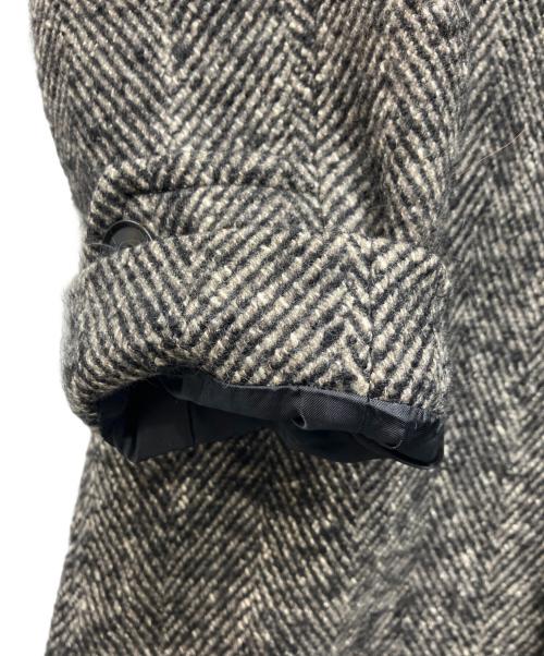 TAGLIATORE（タリアトーレ）TAGLIATORE (タリアトーレ) ヘリンボーン ステンカラーコート ブラウン サイズ:48の古着・服飾アイテム