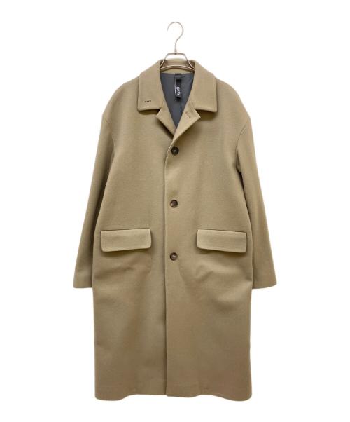 HEVO（イーヴォ）HEVO (イーヴォ) メルトン ステンカラーコート ブラウン サイズ:48の古着・服飾アイテム