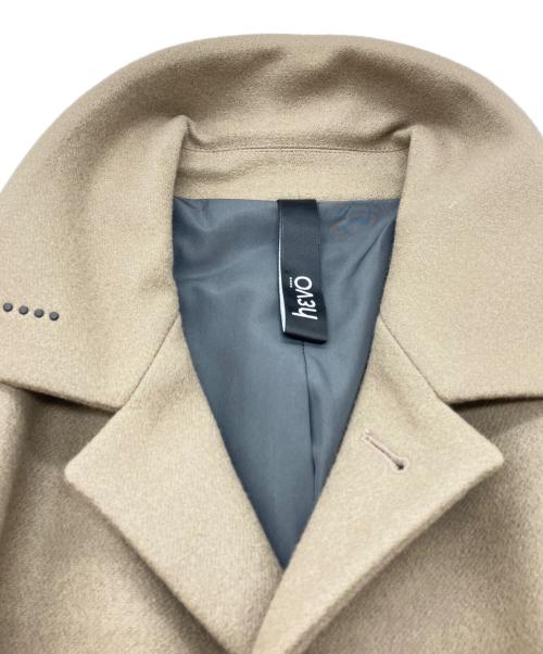 HEVO（イーヴォ）HEVO (イーヴォ) メルトン ステンカラーコート ブラウン サイズ:48の古着・服飾アイテム