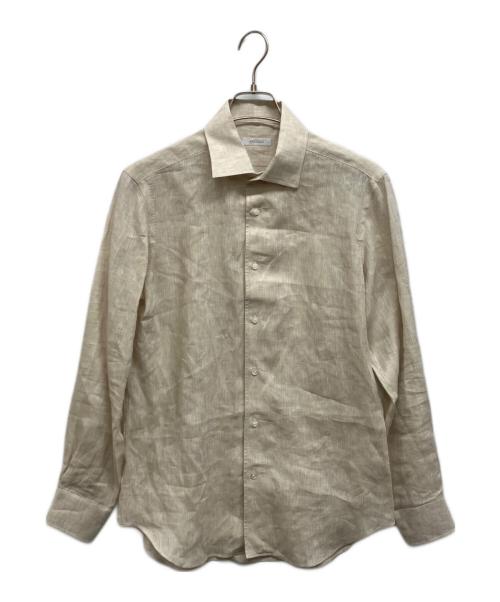 ARCODIO（アルコディオ）ARCODIO (アルコディオ) APERTO フレンチリネンシャツ ベージュ サイズ:39の古着・服飾アイテム