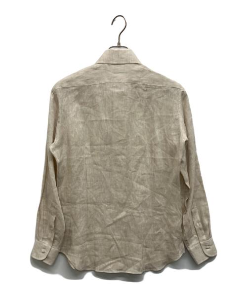 ARCODIO（アルコディオ）ARCODIO (アルコディオ) APERTO フレンチリネンシャツ ベージュ サイズ:39の古着・服飾アイテム
