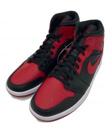 NIKE（ナイキ）の古着「Air Jordan 1 Mid "Bred"　ミッドカットスニーカー」｜レッド×ブラック