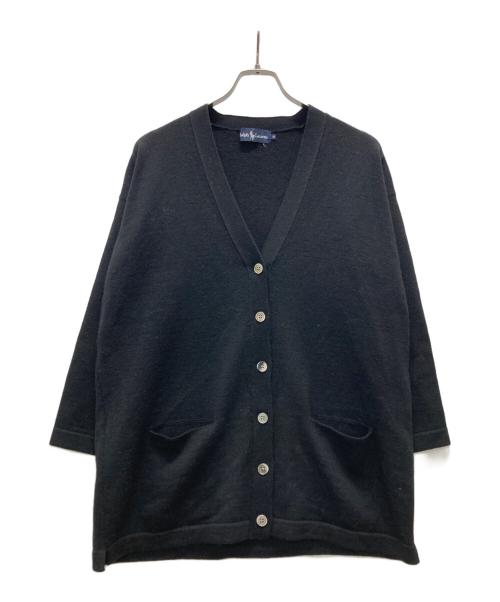 RALPH LAUREN（ラルフローレン）RALPH LAUREN (ラルフローレン) ミドル丈ニットカーディガン ブラック サイズ:Mの古着・服飾アイテム