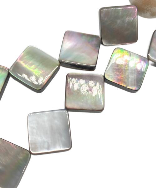 petite robe noire（プティローブノアー）petite robe noire (プティローブノアー) コットンパールネックレス ホワイト×グレーの古着・服飾アイテム