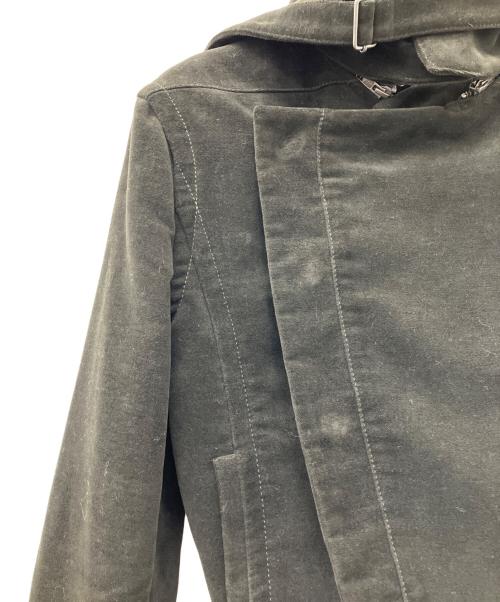 ANN DEMEULEMEESTER（アンドゥムルメステール）ANN DEMEULEMEESTER (アンドゥムルメステール) 変形ダブルジャケット ブラック サイズ:xxsの古着・服飾アイテム