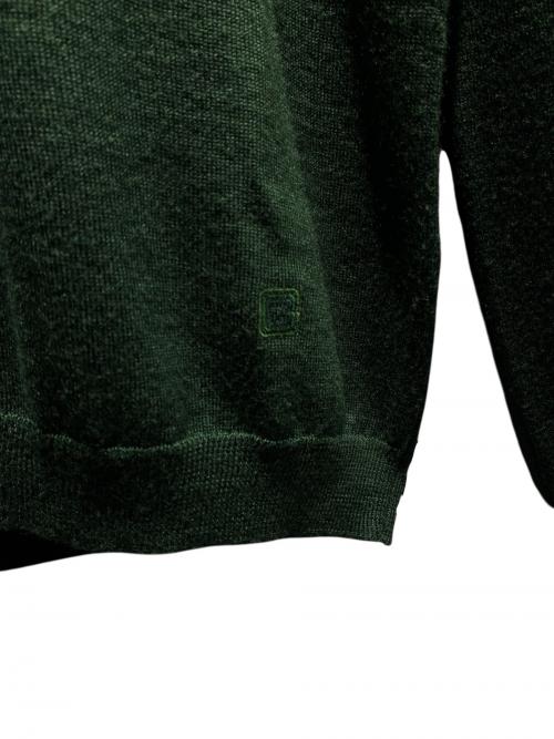 GUCCI（グッチ）GUCCI (グッチ) シルクブレンドクルーネックニット グリーン サイズ:Sの古着・服飾アイテム