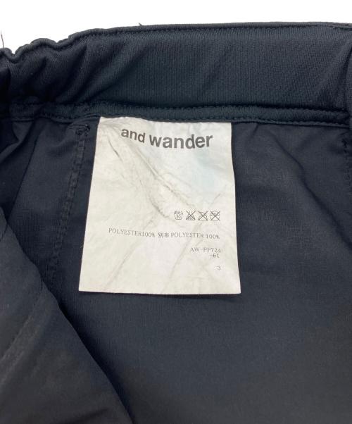 and wander（アンドワンダー）and wander (アンドワンダー) trek 2way pants ブラック サイズ:3の古着・服飾アイテム