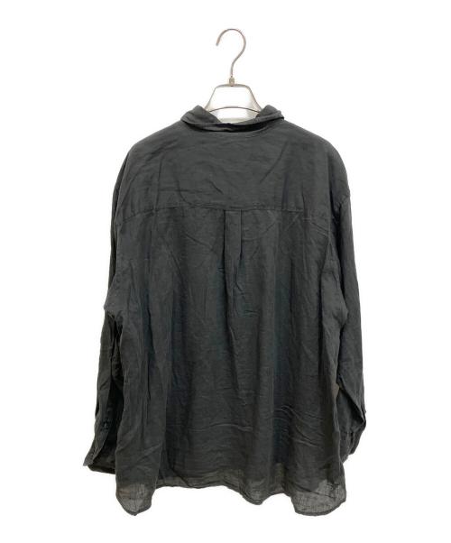 SLOBE IENA（スローブ イエナ）SLOBE IENA (スローブ イエナ) リネンコットンカシュクールシャツ ブラック サイズ:freeの古着・服飾アイテム
