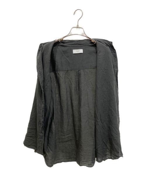 SLOBE IENA（スローブ イエナ）SLOBE IENA (スローブ イエナ) リネンコットンカシュクールシャツ ブラック サイズ:freeの古着・服飾アイテム
