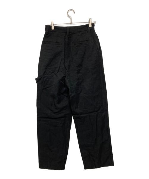 Con te（コンテ）Con te (コンテ) カーゴタックワイドパンツ ブラック サイズ:38の古着・服飾アイテム