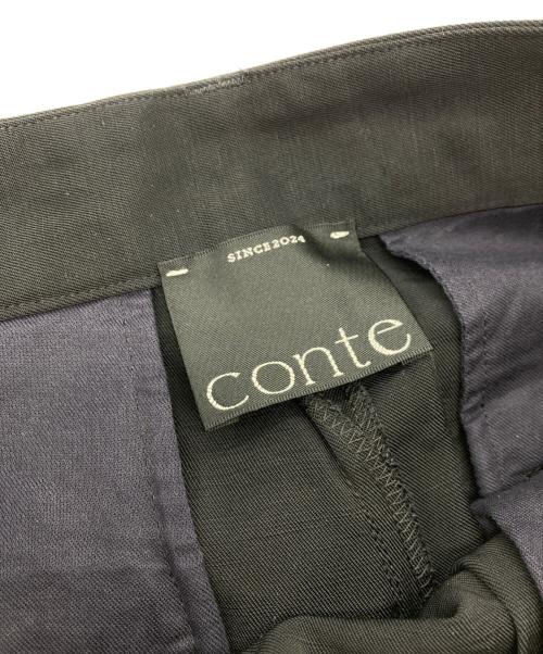 Con te（コンテ）Con te (コンテ) カーゴタックワイドパンツ ブラック サイズ:38の古着・服飾アイテム