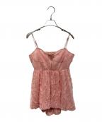 POPPYポピー）の古着「Wave tulle cami tunic」｜ピンク