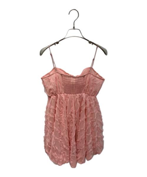 POPPY（ポピー）POPPY (ポピー) Wave tulle cami tunic ピンク サイズ:Freeの古着・服飾アイテム