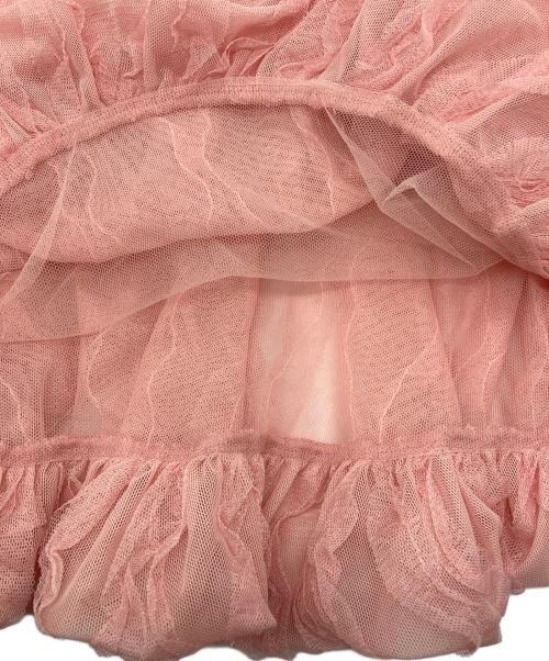 POPPY（ポピー）POPPY (ポピー) Wave tulle cami tunic ピンク サイズ:Freeの古着・服飾アイテム
