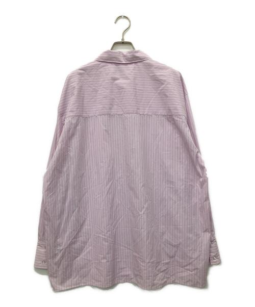 emmi（エミ）emmi (エミ) ストライプルーズシルエットシャツ ピンク サイズ:Freeの古着・服飾アイテム