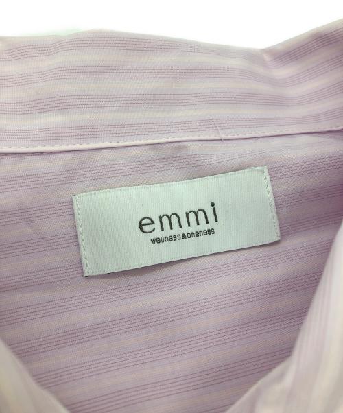 emmi（エミ）emmi (エミ) ストライプルーズシルエットシャツ ピンク サイズ:Freeの古着・服飾アイテム