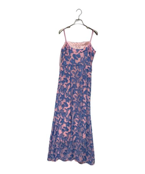 Snidel（スナイデル）Snidel (スナイデル) カットジャガードキャミワンピース パープル サイズ:1の古着・服飾アイテム
